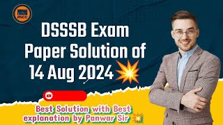 PART 2  DSSSB 14 Aug Exam Paper Solution by Panwar Sir dsssbpaper dsssbpapersolution [upl. by Anilas]