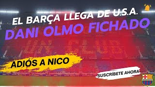 El Barça Ya Está en Barcelona Y Dani Olmo también será presentado el Viernessegún fuentes dl Club [upl. by Ojeitak313]