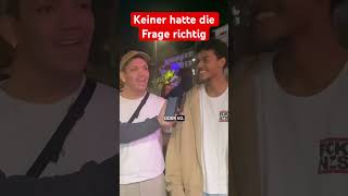 Idiotentest ganz leicht straßenumfrage idiotentest umfrage streetinterview ytshorts [upl. by Erdah]