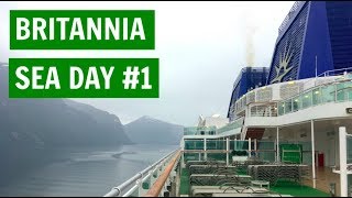 PampO Britannia  Sea Day  Norwegian Fjords Cruise Vlog 1 [upl. by Lesly236]