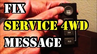 How to fix Service 4WD message on 19992002 GMC TruckSUV [upl. by Karlise]