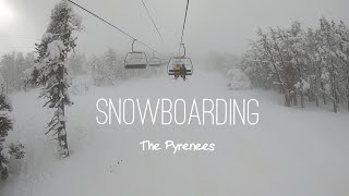 TRAVEL VLOG  Snowboarding the Pyrenees [upl. by Terrell155]