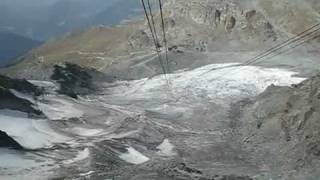 Gondola  télécabine Gentianes  MontFort  Valais  Switzerland 03092011 [upl. by Areht929]