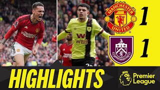 Amdouni Equaliser Secures HUGE Point at Old Trafford  HIGHLIGHTS  Manchester United 11 Burnley [upl. by Ecela865]