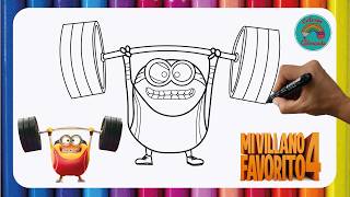 Dibuja a los Minions en Olimpiadas 🏋️‍♂️ 🌈Dibujos para niños🌈 [upl. by Gehlbach]