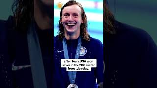 Katie Ledecky wins record 13th Olympic medal shorts [upl. by Durtschi793]