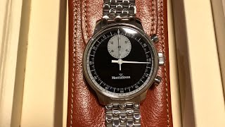 MeisterSinger Singular Chronograph 2008 Unboxing And Review [upl. by Yrahk]