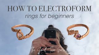 electroforming copper rings  for beginners  step by step [upl. by Yhtak380]