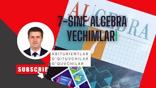 7 sinf algebra tenglamalar sistemasi mavzusi 3 mashq yechimi videodarsi [upl. by Thomey]