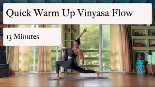 13 Min Vinyasa Flow for Warming Up  Strong Yoga for All Levels  Feel Good Yoga  Quick Yoga [upl. by Holton3]