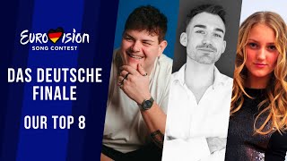 🇩🇪 Das Deutsche Finale 2024 Germany  OUR TOP 8  Eurovision 2024 [upl. by Odie]