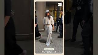 Priyanka Chopra’s Airport Chic Look ✈️💫bollywood spottedstory [upl. by Gertie]