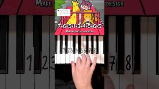 My Ordinary Life The Living Tombstone Piano Tutorial shorts [upl. by Neelasor]