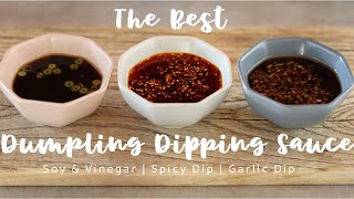 Chinese Dumpling Sauce Recipe  3 ways [upl. by Swanhildas927]