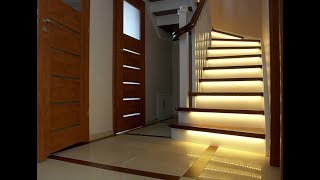 Motion Activated LED Stair Lights  Installation Guide For DIY Home Projects [upl. by Belshin610]