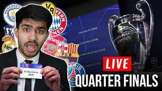 Champions League Quarter Finals DRAW LIVE REACTION [upl. by Wylie318]