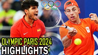 Carlos Alcaraz vs Tallon Griekspoor R2 Highlights  Olympic 2024 [upl. by Boser]