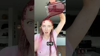 Using Cherries 🍒 to Dye my Hair 72 hr Results rindot hair cherry naturaldye fruit shorts [upl. by Narok]