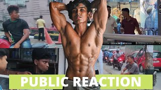 Bodybuilder in Public Caught Insane Reactions [upl. by Sellma]