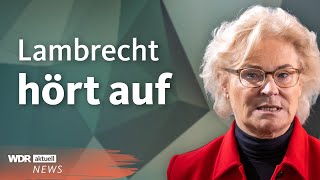 Verteidigungsministerin Christine Lambrecht tritt zurück  das sind die Reaktionen  WDR aktuell [upl. by Brandice665]