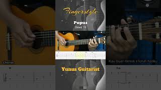 Pupus  Dewa 19  Fingerstyle Guitar Tutorial  TAB amp Lyrics [upl. by Braynard19]