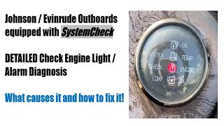 Johnson 200 Hp Check Engine Alarm Cause and Fix [upl. by Weight]