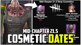 MIDCHAPTER 215 COSMETIC RELEASE DATES Pretty Lady Leatherface Trailer  Dead by Daylight [upl. by Elletsirhc]