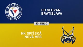 10 kolo HC Slovan Bratislava – HK Spišská Nová Ves 21 HIGHLIGHTY [upl. by Ailaza]