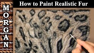 How to paint Fur  Jason Morgan  Wildlife Art [upl. by Alliuqat]