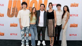 Mark Wahlberg Embraces Dad Mode at quotThe Unionquot Premiere with Family  A Glimpse into His Life [upl. by Alaric]