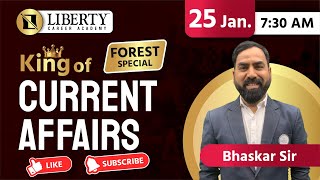 Liberty Daily Current Affairs I by King of Current Affairs Bhaskar Sir I 25 January [upl. by Sanalda497]