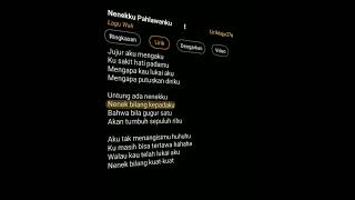 Nenekku Pahlawanku  Lagu Wali Peachgirls15 lirick storywa lirikan lirikmusic story lirik [upl. by Adnouqal]