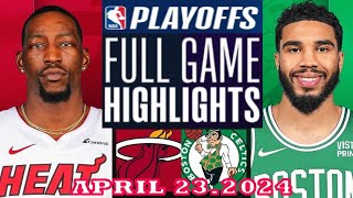 Boston Celtics vs Miami Heat Full Game Highlights  April 23 2024  NBA Play off [upl. by Monroe]