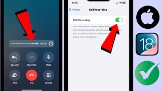 How to Enable Call Recording in iPhone iOS 18  IOS 18 Call Recording Feature [upl. by Pennebaker457]