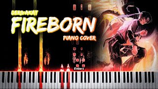 Derivakat  FIREBORN tastyForReal Piano Cover [upl. by Aneres]