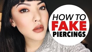 How To Fake Piercings  soothingsista [upl. by Ahsyen]