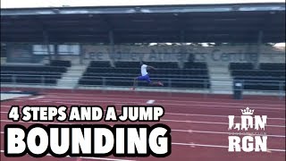 Triple Jump Bounding  4 Steps and A Jump  22 Metres  LONDONREIGNSPORTS [upl. by Rap]