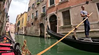 Venice Italy full gondola ride 4k gopro [upl. by Nosauq]