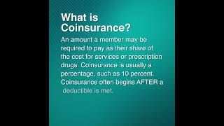 Health Insurance Terms Explained Coinsurance [upl. by Deva742]