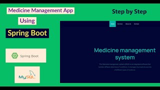 Building a Medicine Management app with Spring Boot and Java  Part1 [upl. by Billy665]