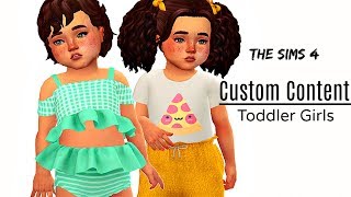 The Sims 4 Custom Content Toddlers Girls Edition [upl. by Whale]