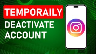 How to Temporarily Deactivate Instagram Account [upl. by Sidoney]