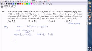 GATE 2008 ECE Discrete time linear shift invariant system [upl. by Maurits]