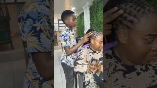 Young up coming professional hairstylist hairstyle braids [upl. by Lynna]