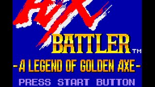 Game Gear Longplay 002 Ax Battler  A Legend of Golden Axe [upl. by Arreik268]