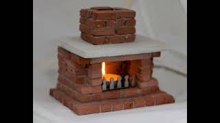 Miniature Fireplace Build Set  Candle Holder [upl. by Sprung]