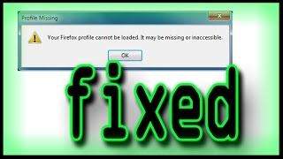 FIX Your profile cannot be loaded it may be missing or inaccessible [upl. by Abbey]