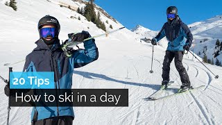 How to Ski in a Day  20 Tips [upl. by Rosetta]