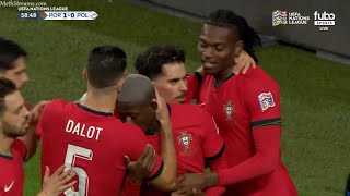 RAFAEL LEAO GOAL  PORTUGAL VS POLAND [upl. by Camala383]