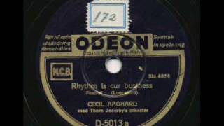 Cecil Aagaard amp Thore Jederby Rhythm Is Our Business Sweden 1941 [upl. by Jamille441]